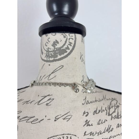 B27 Lisner Chunky Choker Necklace Vintage Silver Tone Statement Old Hollywood - Picture 7 of 9